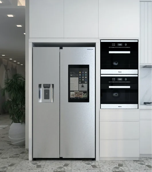 Process of a refrigerator repair.
